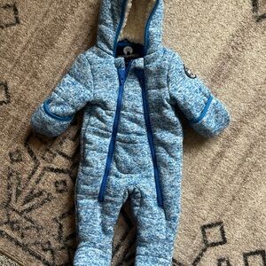 Weatherproof Blue Marled Kids Footie